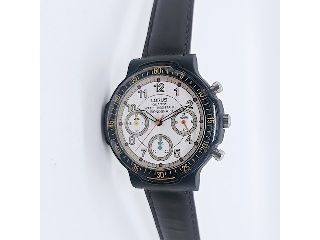 Seiko company lorus - vintage militaire chronograaf - afbeelding 1 van  5