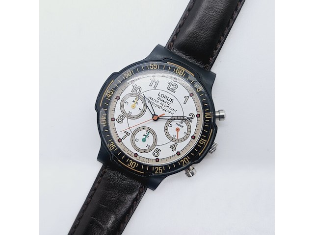 Seiko company lorus - vintage militaire chronograaf - afbeelding 2 van  5