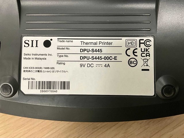 Seiko dpu-s445 thermische printer (2x) - afbeelding 4 van  4