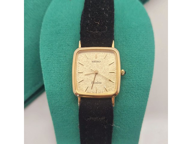 Seiko exceline 1221-5950 10kt gouden dameshorloge - afbeelding 1 van  7