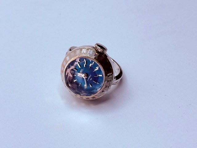Seiko ring watch all white goldplated - afbeelding 1 van  4