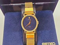 Seiko socie mechanisch dameshorloge met goudkeurmerk - afbeelding 1 van  8