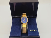 Seiko socie mechanisch dameshorloge met goudkeurmerk - afbeelding 2 van  8