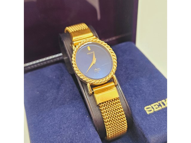 Seiko socie mechanisch dameshorloge met goudkeurmerk - afbeelding 3 van  8