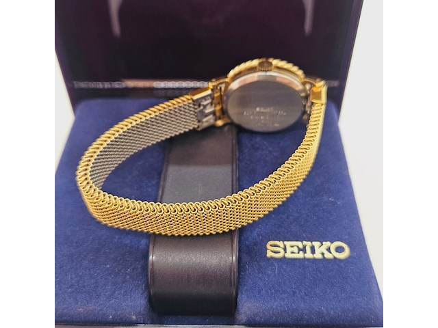 Seiko socie mechanisch dameshorloge met goudkeurmerk - afbeelding 7 van  8