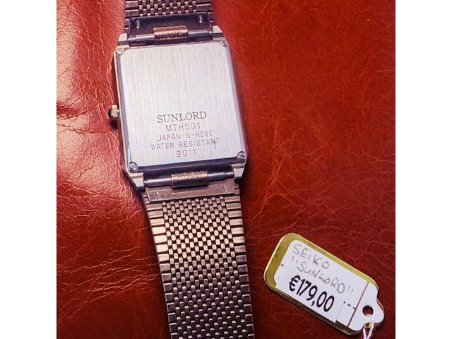 Seiko ‘sunlord’ heren tank horloge - afbeelding 2 van  8