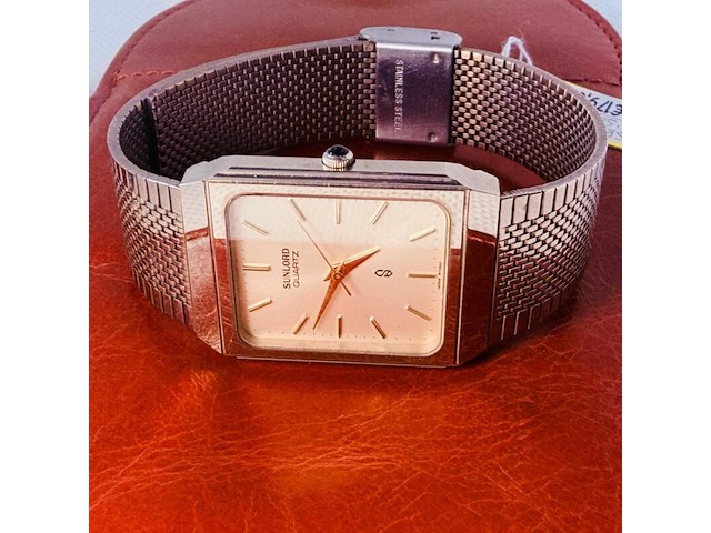Seiko ‘sunlord’ heren tank horloge - afbeelding 3 van  8
