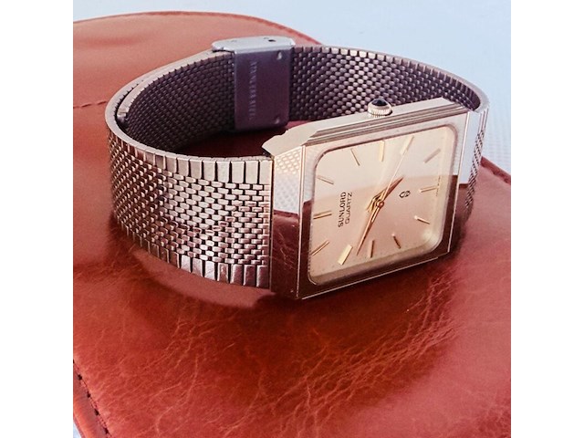 Seiko ‘sunlord’ heren tank horloge - afbeelding 4 van  8