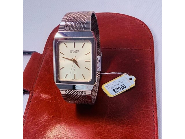 Seiko ‘sunlord’ heren tank horloge - afbeelding 6 van  8