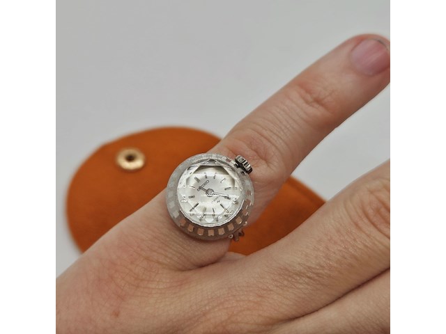 Seiko witgouden gp ring 10-0630 - mechanisch uurwerk - afbeelding 1 van  6