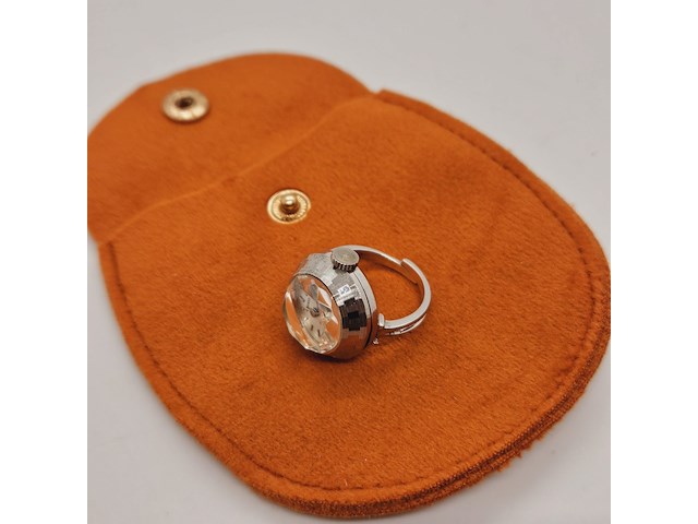 Seiko witgouden gp ring 10-0630 - mechanisch uurwerk - afbeelding 2 van  6