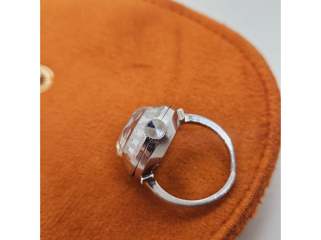 Seiko witgouden gp ring 10-0630 - mechanisch uurwerk - afbeelding 5 van  6