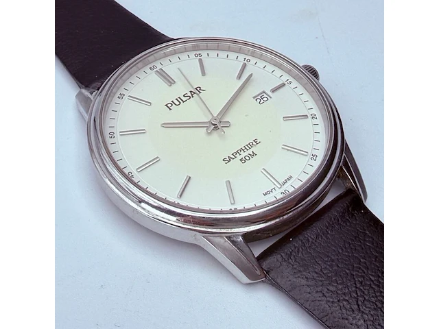 Seiko/pulsar vj42-x046 sapphire 50m herenhorloge - afbeelding 3 van  7