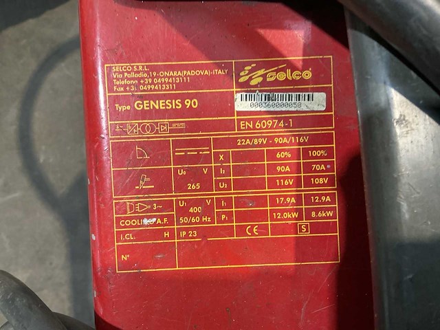 Selco genesis 90 plasmaschnijmachine - afbeelding 9 van  9
