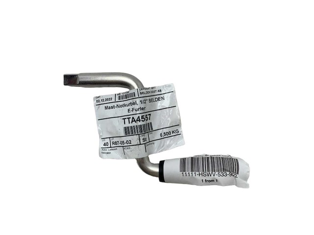 Selden 400e emergency control handle 1/2 inch - 533-922 - afbeelding 1 van  5