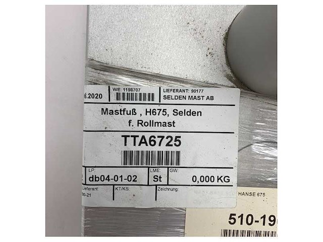 Selden aluminum mast foot for hanse 675-510-190-21 - afbeelding 12 van  16