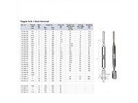 Selden bronze 16 mm rigging screw stud - toggle - 174-329-12 - afbeelding 1 van  2