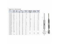 Selden bronze 16 mm rigging screw stud - toggle - 174-329-12 - afbeelding 2 van  2