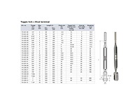 Selden bronze 16 mm rigging screw stud - toggle - 174-329-12 - afbeelding 2 van  3