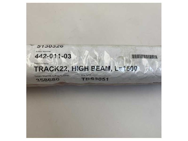 Selden track 22 22 mm high beam track 1500 mm-442-011-03 - afbeelding 4 van  8