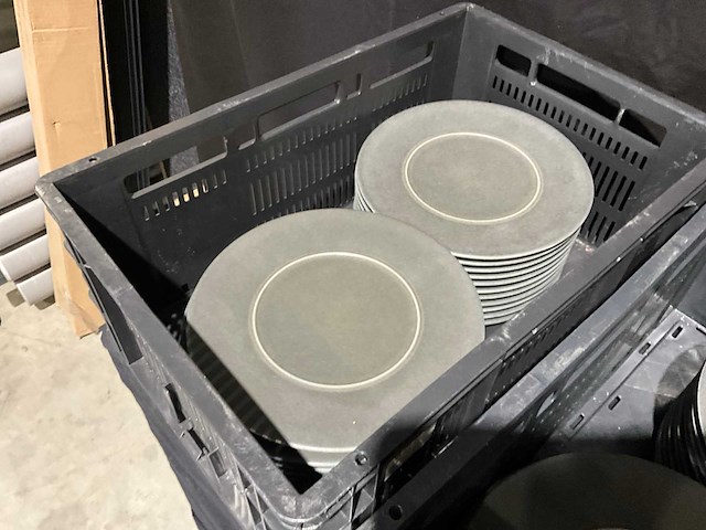 Select dinnerware zwart 29cm plat bord (41x) - afbeelding 5 van  6