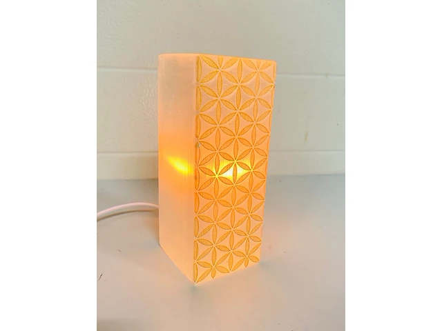 Seleniet bloklamp met gravure - afbeelding 1 van  6