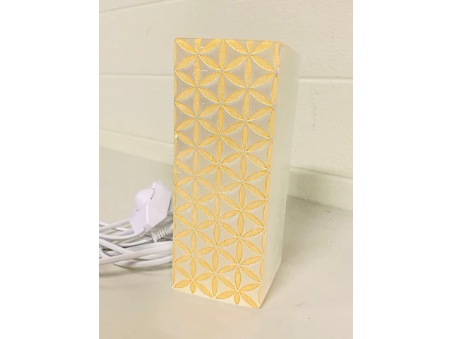 Seleniet bloklamp met gravure - afbeelding 4 van  6