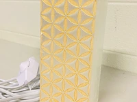 Seleniet bloklamp met gravure - afbeelding 4 van  6