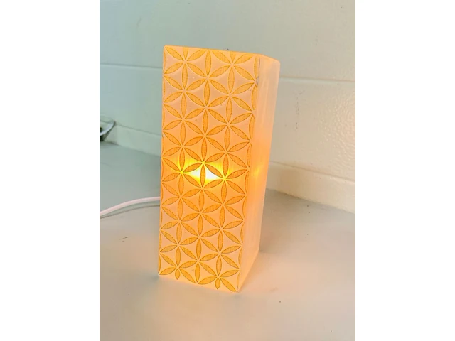 Seleniet bloklamp met gravure - afbeelding 5 van  6
