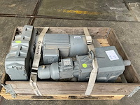 Selmers / bauer elektromotor met reductiekast (2x) - afbeelding 2 van  2