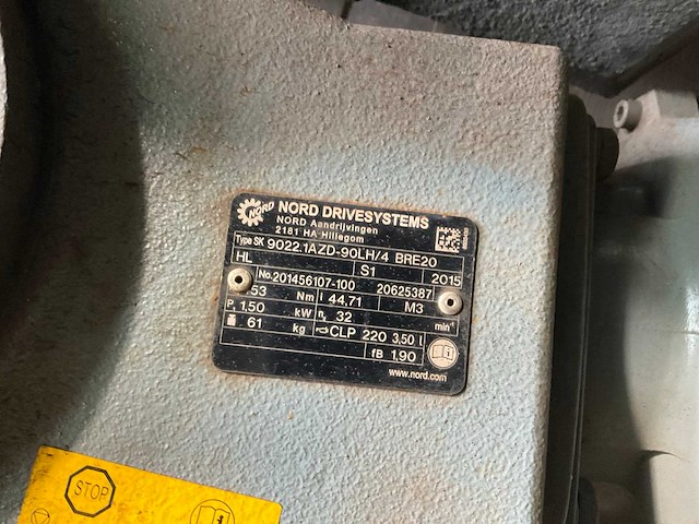 Selmers / bauer elektromotor met reductiekast (3x) - afbeelding 2 van  4