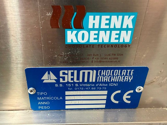 Selmi one - 2016 - 12l - chocolade tempereermachine - afbeelding 9 van  9