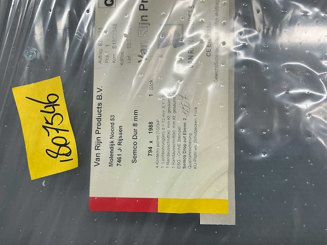 Semco - douchewand 198,8 x 79,4 cm - afbeelding 8 van  8
