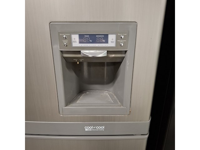 Semi amerikaanse koelkast, samsung a+++, sr-l629evss, grijs / chroom - afbeelding 2 van  6