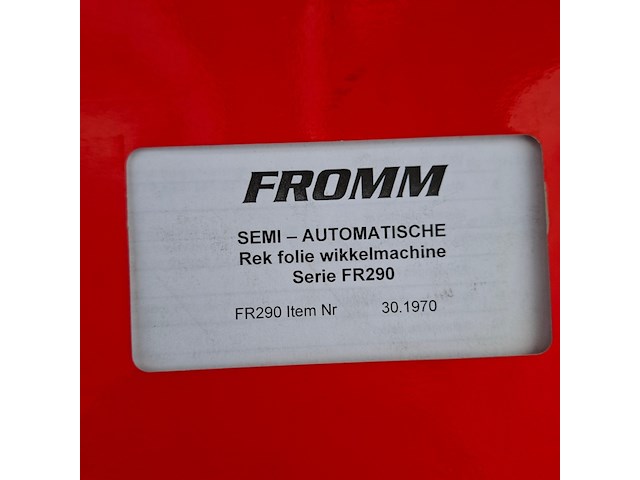 Semi automatische mobiele folie wikkelmachine fromm, fr290 - afbeelding 2 van  10