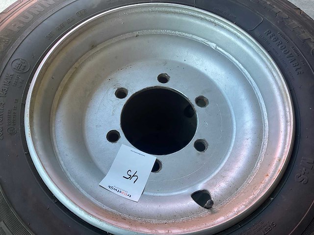 Semperit trailer banden met velg (5x) - afbeelding 3 van  3