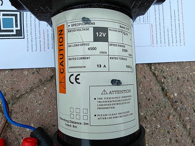 Sempre serbatoio - 2026 - dieslpomp 12 volt - afbeelding 5 van  5