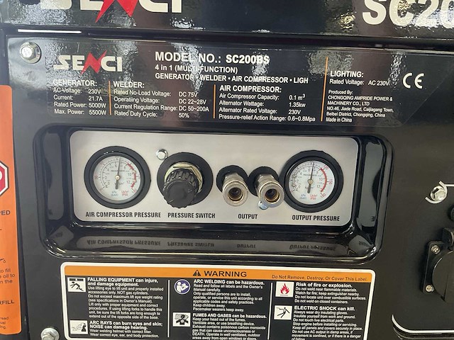 Senci sc200bs 4in1 multifunctioneel aggregaat excl lichtmast! - afbeelding 9 van  12