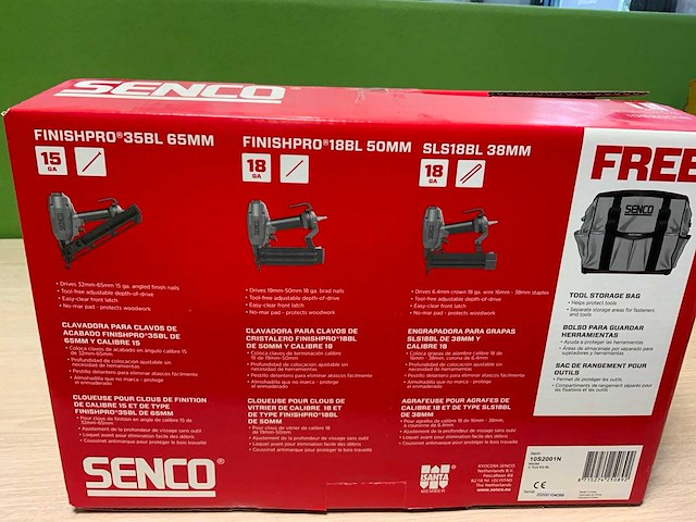 Senco 3 tool finish kit pneumatische tacker - afbeelding 5 van  6