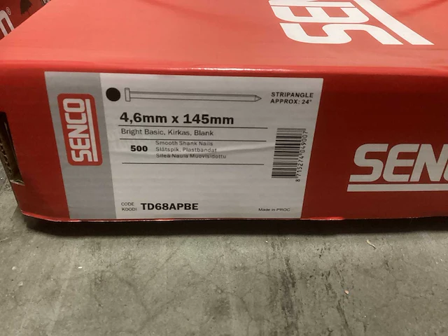 Senco accessoires td 4,6 x 145 blank sencote 24° glad 500 stuks (2x) - afbeelding 2 van  3