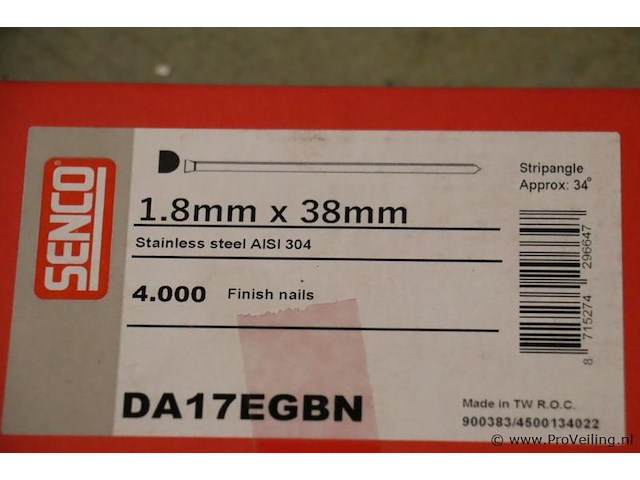 Senco afwerkspijkers da17egbn 900383/4500134022 - afbeelding 2 van  2
