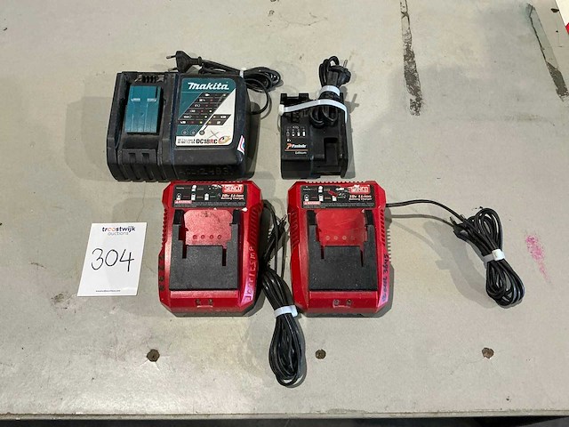 Senco / makita / paslode acculaders (4x) - afbeelding 1 van  5