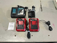 Senco / makita / paslode acculaders (4x) - afbeelding 1 van  5