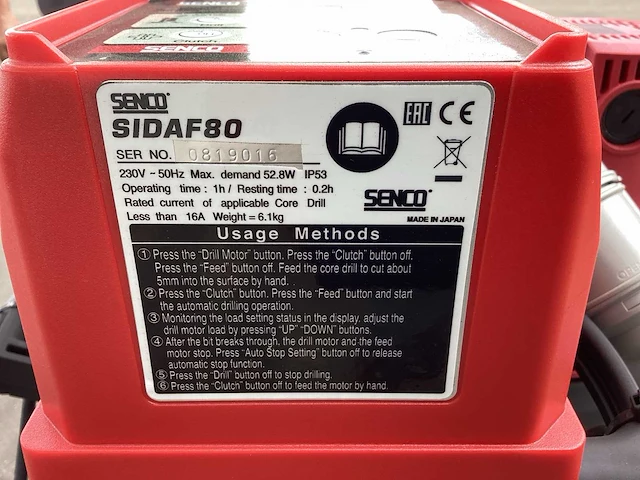 Senco sidaf80 kernboormachine - afbeelding 12 van  14