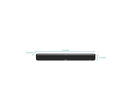 Sennheiser ambeo mini soundbar voor tv met ingebouwde subwoofer dolby atmos zwart - afbeelding 1 van  4
