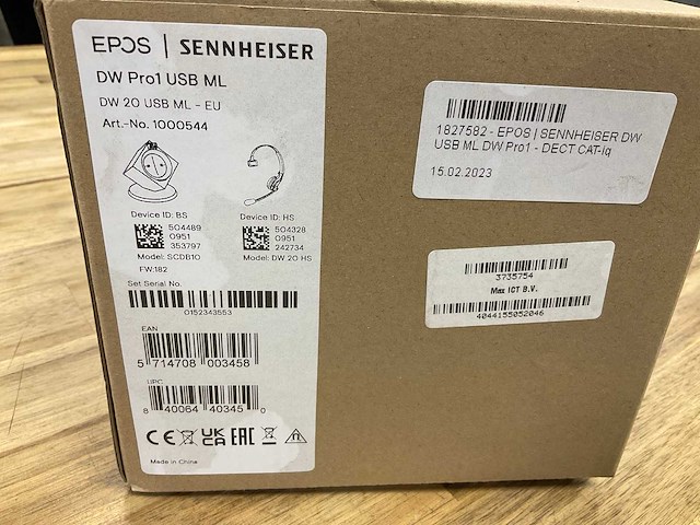 Sennheiser epos dw pro1 headset - afbeelding 2 van  2