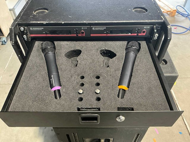 Sennheiser ew 100 g3 draadloze microfoon set (2x) in kist - afbeelding 5 van  7