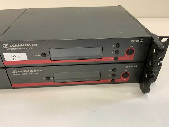 Sennheiser ew 100 g3 wireless mic receiver (4x) - afbeelding 2 van  4