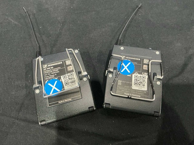 Sennheiser ew g4 beltpack transmitter (2x) - afbeelding 3 van  3