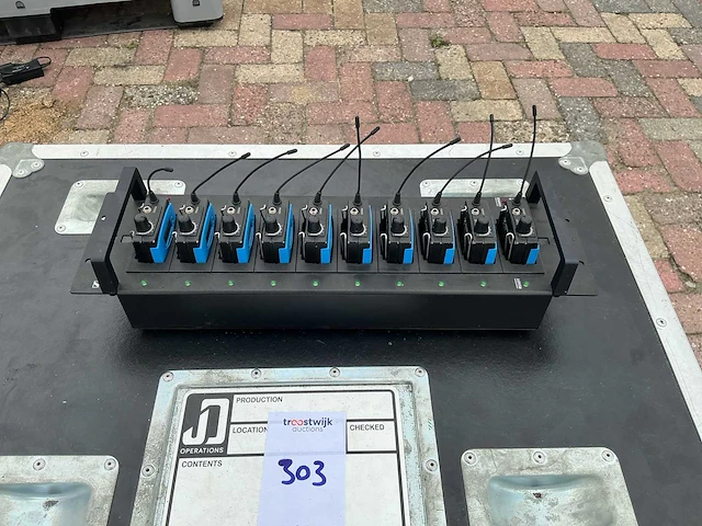 Sennheiser microfoonset beltpacks met lader microfoon (10x) - afbeelding 1 van  3